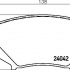 Sada brzdových destiček BREMBO P49034 - MAZDA Sada brzdových destiček BREMBO P49034 - MAZDA
