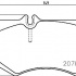 Sada brzdových destiček BREMBO P50003 - MERCEDES-BENZ Sada brzdových destiček BREMBO P50003 - MERCEDES-BENZ