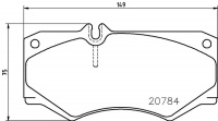 Sada brzdových destiček BREMBO P50003 - MERCEDES-BENZ Sada brzdových destiček BREMBO P50003 - MERCEDES-BENZ