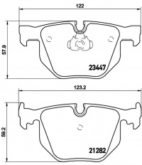 Sada brzdových destiček BREMBO P06029 - BMW Sada brzdových destiček BREMBO P06029 - BMW