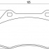 Sada brzdových destiček BREMBO P68036 - RENAULT Sada brzdových destiček BREMBO P68036 - RENAULT