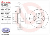 Brzdový kotouč BREMBO 09.5315.14 - VOLVO
