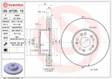 Brzdový kotouč BREMBO 09.8726.10 - MERCEDES-BENZ