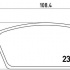 Sada brzdových destiček BREMBO P15001 - DAEWOO Sada brzdových destiček BREMBO P15001 - DAEWOO