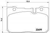 Sada brzdových destiček BREMBO P83039 - LEXUS