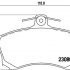 Sada brzdových destiček BREMBO P54021 - MITSUBISHI Sada brzdových destiček BREMBO P54021 - MITSUBISHI