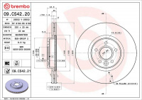 Brzdový kotouč BREMBO 09.C542.21 - VOLVO