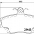 Sada brzdových destiček BREMBO P68038 Sada brzdových destiček BREMBO P68038
