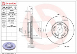 Brzdový kotouč BREMBO 09.6907.10 - LEXUS