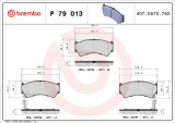 Sada brzdových destiček BREMBO P79013 - SUZUKI