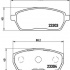 Sada brzdových destiček BREMBO P79017 - SUZUKI Sada brzdových destiček BREMBO P79017 - SUZUKI