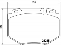 Sada brzdových destiček BREMBO P50048 - MERCEDES-BENZ Sada brzdových destiček BREMBO P50048 - MERCEDES-BENZ