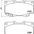 Sada brzdových destiček BREMBO P83069 - TOYOTA Sada brzdových destiček BREMBO P83069 - TOYOTA