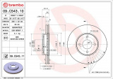 Brzdový kotouč BREMBO 09.C543.11 - NISSAN