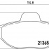 Sada brzdových destiček BREMBO P23054 - FIAT Sada brzdových destiček BREMBO P23054 - FIAT