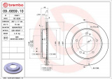 Brzdový kotouč BREMBO 09.6859.10 - SUZUKI