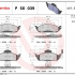 Sada brzdových destiček BREMBO P50039 Sada brzdových destiček BREMBO P50039