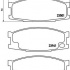 Sada brzdových destiček BREMBO P54024 - MITSUBISHI Sada brzdových destiček BREMBO P54024 - MITSUBISHI