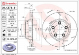 Brzdový kotouč BREMBO 09.C878.31 - PORSCHE