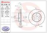 Brzdový kotouč BREMBO 09.5136.10 - TOYOTA