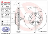 Brzdový kotouč BREMBO 09.A063.11 - AUDI, VW