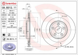 Brzdový kotouč BREMBO 09.B312.11 - JAGUAR
