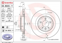 Brzdový kotouč BREMBO 09.B503.11 - LAND ROVER