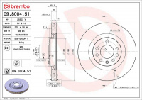 Brzdový kotouč BREMBO 09.8004.51