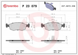 Sada brzdových destiček BREMBO P23079 - FIAT