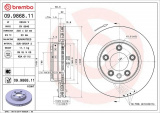 Brzdový kotouč BREMBO 09.9868.11 - PORSCHE, VW