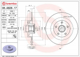 Brzdový kotouč BREMBO 08.A826.17