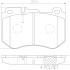 Sada brzdových destiček BREMBO P50123 - MERCEDES-BENZ