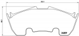Sada brzdových destiček BREMBO P50079 - MERCEDES-BENZ