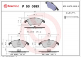 Sada brzdových destiček BREMBO P50069X - MERCEDES-BENZ