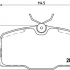 Sada brzdových destiček BREMBO P50006 - MERCEDES-BENZ Sada brzdových destiček BREMBO P50006 - MERCEDES-BENZ