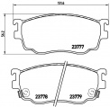 Sada brzdových destiček BREMBO P49026 - ISUZU, MAZDA