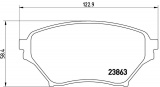 Sada brzdových destiček BREMBO P49029 - MAZDA