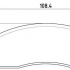 Sada brzdových destiček BREMBO P24009 - FORD Sada brzdových destiček BREMBO P24009 - FORD