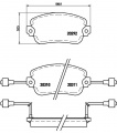 Sada brzdových destiček BREMBO P23007 - LANCIA