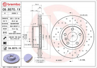 Brzdový kotouč BREMBO 09.B570.1X