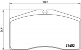Sada brzdových destiček BREMBO P65006 - PORSCHE