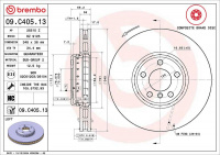 Brzdový kotouč BREMBO 09.C405.13 - BMW
