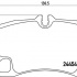 Sada brzdových destiček BREMBO P65013 - PORSCHE Sada brzdových destiček BREMBO P65013 - PORSCHE