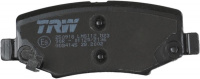 Sada brzdových destiček TRW GDB4145 - JEEP WRANGLER 06-