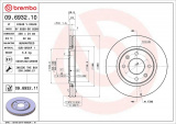 Brzdový kotouč BREMBO 09.6932.11
