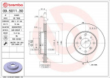 Brzdový kotouč BREMBO 09.5011.30 - ROVER