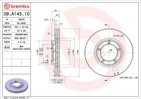 Brzdový kotouč BREMBO 09.A145.10