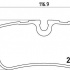 Sada brzdových destiček BREMBO P44019 - LAND ROVER Sada brzdových destiček BREMBO P44019 - LAND ROVER