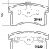 Sada brzdových destiček BREMBO P16006 - DAIHATSU Sada brzdových destiček BREMBO P16006 - DAIHATSU