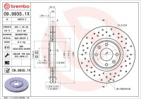 Brzdový kotouč BREMBO 09.9935.1X